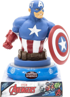 Noční stolní LED lampička 3D figurka Avengers Kapitán Amerika